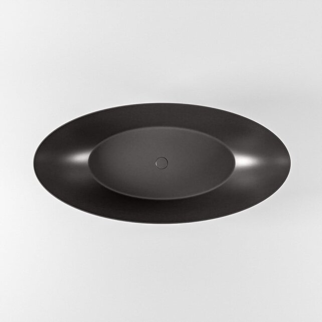 Vrijstaand bad Float Dark Grey / Dark Grey 170x80cm Solid Surface Vrijstaand bad Float Dark Grey / Dark Grey 170x80cm Solid Surface