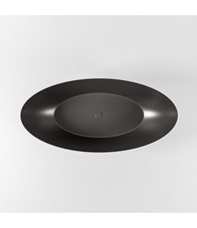Vrijstaand bad Float Dark Grey / Dark Grey 170x80cm Solid Surface