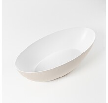 Vrijstaand bad Float Linen / Talc 170x80cm Solid Surface