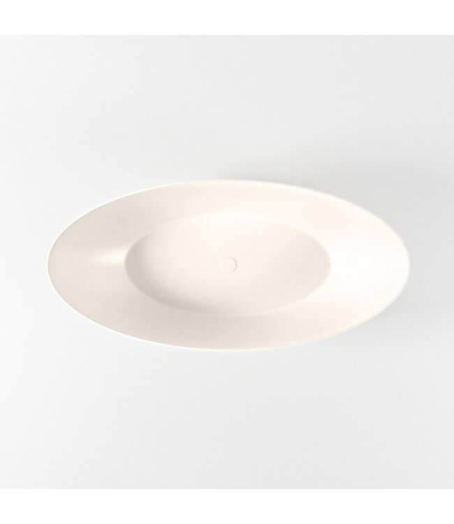 MONDIAZ Vrijstaand bad Float Linen / Linen 170x80cm Solid Surface