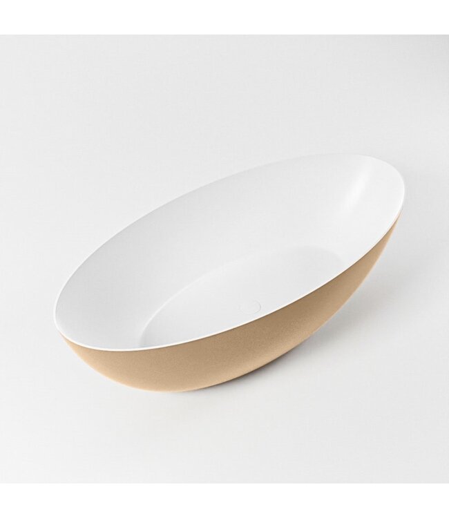MONDIAZ Vrijstaand bad Float Oro / Oro 170x80cm Solid Surface