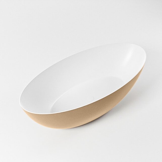 Vrijstaand bad Float Oro / Talc 170x80cm Solid Surface Vrijstaand bad Float Oro / Talc 170x80cm Solid Surface