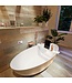 MONDIAZ Vrijstaand bad Float Oro / Talc 170x80cm Solid Surface