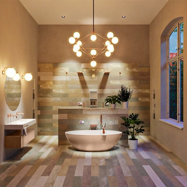 Vrijstaand bad Float Rosee / Talc 170x80cm Solid Surface Vrijstaand bad Float Rosee / Talc 170x80cm Solid Surface