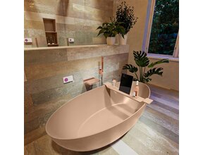 Vrijstaand bad Float Rosee / Rosee 170x80cm Solid Surface