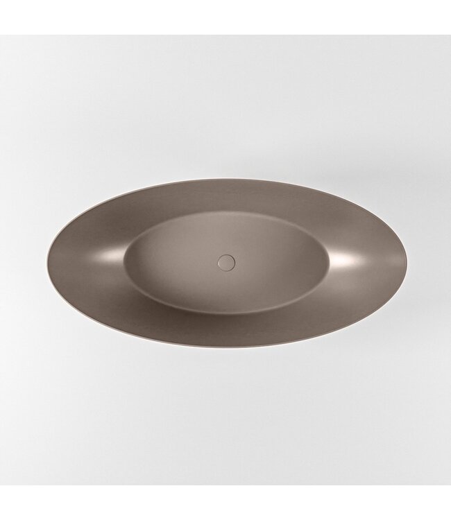 MONDIAZ Vrijstaand bad Float Smoke / Smoke 170x80cm Solid Surface