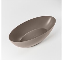 Vrijstaand bad Float Smoke / Smoke 170x80cm Solid Surface