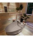 Vrijstaand bad Float Smoke / Smoke 170x80cm Solid Surface