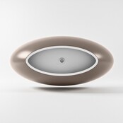 Vrijstaand bad Float Smoke / Talc 170x80cm Solid Surface Vrijstaand bad Float Smoke / Talc 170x80cm Solid Surface