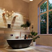 Vrijstaand bad Float Zwart Urban / Talc 170x80cm Solid Surface Vrijstaand bad Float Zwart Urban / Talc 170x80cm Solid Surface