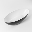 Vrijstaand bad Float Zwart Urban / Talc 170x80cm Solid Surface