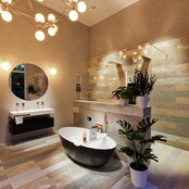 Vrijstaand bad Float Zwart Urban / Talc 170x80cm Solid Surface Vrijstaand bad Float Zwart Urban / Talc 170x80cm Solid Surface