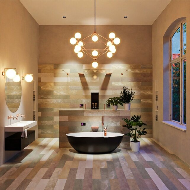 Vrijstaand bad Float Zwart Urban / Talc 170x80cm Solid Surface Vrijstaand bad Float Zwart Urban / Talc 170x80cm Solid Surface