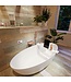 Vrijstaand bad Float Mat Wit - Talc 170x80cm Solid Surface