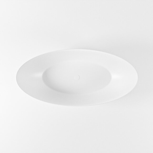 Vrijstaand bad Float Mat Wit - Talc 170x80cm Solid Surface Vrijstaand bad Float Mat Wit - Talc 170x80cm Solid Surface