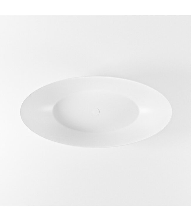 MONDIAZ Vrijstaand bad Float Mat Wit - Talc 170x80cm Solid Surface