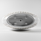 Vrijstaand bad Ovaal Holm Design Linen / Talc 180x85x52cm Solid Surface Vrijstaand bad Ovaal Holm Design Linen / Talc 180x85x52cm Solid Surface