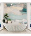 Vrijstaand bad Ovaal Holm Design Greey / Talc 180x85x52cm Solid Surface