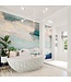 Vrijstaand bad Ovaal Holm Design Greey / Talc 180x85x52cm Solid Surface
