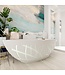 Vrijstaand bad Ovaal Holm Design Greey / Talc 180x85x52cm Solid Surface