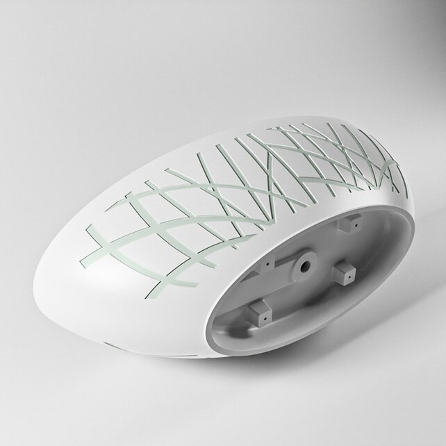 Vrijstaand bad Ovaal Holm Design Greey / Talc 180x85x52cm Solid Surface Vrijstaand bad Ovaal Holm Design Greey / Talc 180x85x52cm Solid Surface