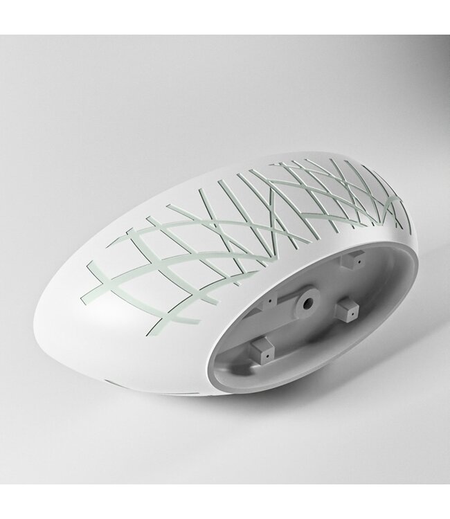 MONDIAZ Vrijstaand bad Ovaal Holm Design Greey / Talc 180x85x52cm Solid Surface