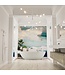 Vrijstaand bad Ovaal Holm Design Greey / Talc 180x85x52cm Solid Surface