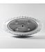 Vrijstaand bad Ovaal Holm Design Clay / Talc 180x85x52cm Solid Surface