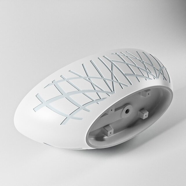 Vrijstaand bad Ovaal Holm Design Clay / Talc 180x85x52cm Solid Surface Vrijstaand bad Ovaal Holm Design Clay / Talc 180x85x52cm Solid Surface