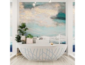 Vrijstaand bad Ovaal Holm Design Clay / Talc 180x85x52cm Solid Surface