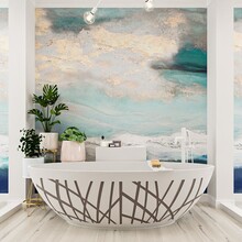 Vrijstaand bad Ovaal Holm Design Smoke / Talc 180x85x52cm Solid Surface