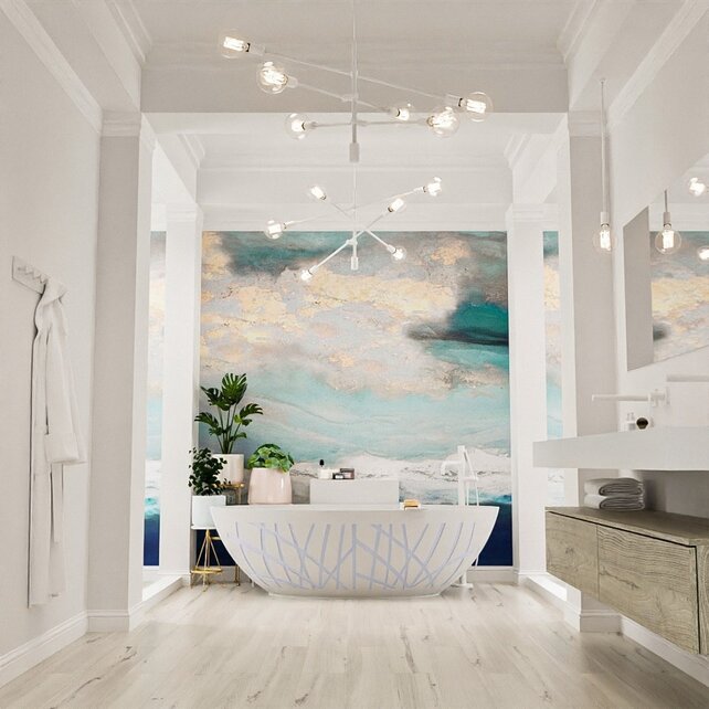 Vrijstaand bad Ovaal Holm Design Cale  / Talc 180x85x52cm Solid Surface Vrijstaand bad Ovaal Holm Design Cale  / Talc 180x85x52cm Solid Surface