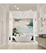 Vrijstaand bad Ovaal Holm Design Cale  / Talc 180x85x52cm Solid Surface