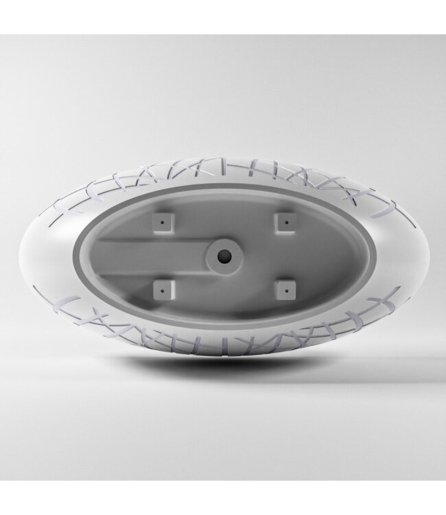 MONDIAZ Vrijstaand bad Ovaal Holm Design Cale  / Talc 180x85x52cm Solid Surface