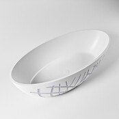 Vrijstaand bad Ovaal Holm Design Cale  / Talc 180x85x52cm Solid Surface Vrijstaand bad Ovaal Holm Design Cale  / Talc 180x85x52cm Solid Surface