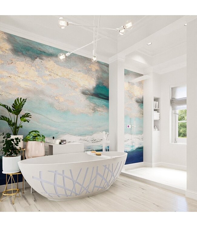 MONDIAZ Vrijstaand bad Ovaal Holm Design Cale  / Talc 180x85x52cm Solid Surface