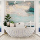 Vrijstaand bad Ovaal Holm Design Cale  / Talc 180x85x52cm Solid Surface