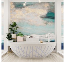 Vrijstaand bad Ovaal Holm Design Cale  / Talc 180x85x52cm Solid Surface