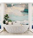 Vrijstaand bad Ovaal Holm Design Cale  / Talc 180x85x52cm Solid Surface