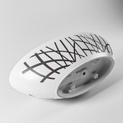 Vrijstaand bad Ovaal Holm Design Dark Grey / Talc 180x85x52cm Solid Surface Vrijstaand bad Ovaal Holm Design Dark Grey / Talc 180x85x52cm Solid Surface