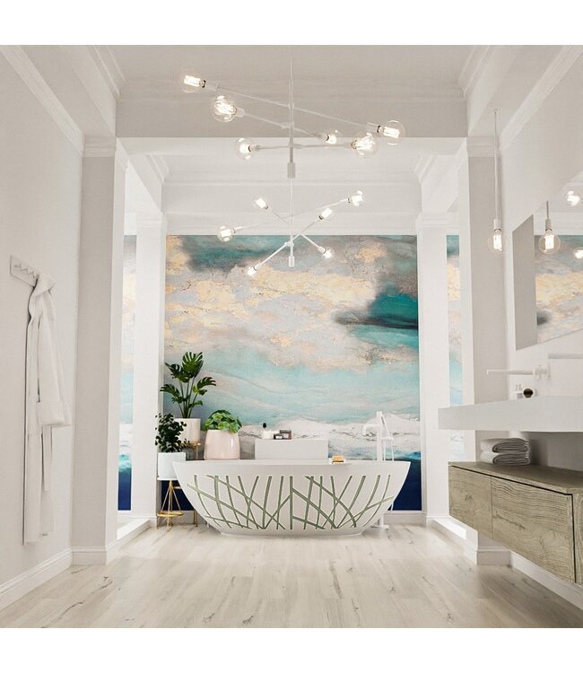 MONDIAZ Vrijstaand bad Ovaal Holm Design Army / Talc 180x85x52cm Solid Surface