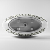 Vrijstaand bad Ovaal Holm Design Army / Talc 180x85x52cm Solid Surface Vrijstaand bad Ovaal Holm Design Army / Talc 180x85x52cm Solid Surface