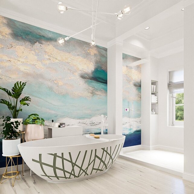 Vrijstaand bad Ovaal Holm Design Army / Talc 180x85x52cm Solid Surface Vrijstaand bad Ovaal Holm Design Army / Talc 180x85x52cm Solid Surface