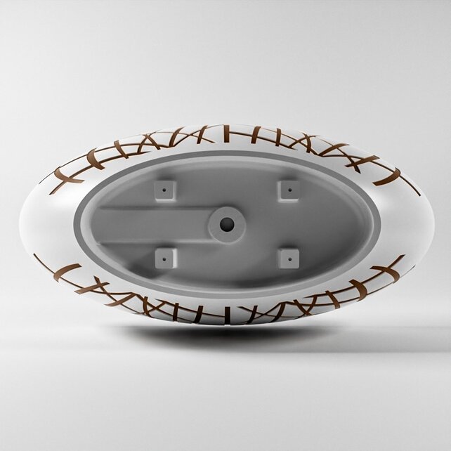 Vrijstaand bad Ovaal Holm Design Rust / Talc 180x85x52cm Solid Surface Vrijstaand bad Ovaal Holm Design Rust / Talc 180x85x52cm Solid Surface