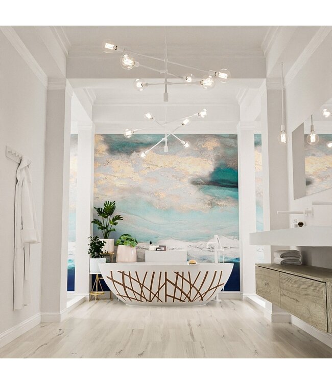 MONDIAZ Vrijstaand bad Ovaal Holm Design Rust / Talc 180x85x52cm Solid Surface