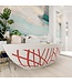 Vrijstaand bad Ovaal Holm Design Fire / Talc 180x85x52cm Solid Surface