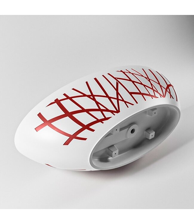 MONDIAZ Vrijstaand bad Ovaal Holm Design Fire / Talc 180x85x52cm Solid Surface