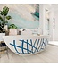 Vrijstaand bad Ovaal Holm Design Jeans / Talc 180x85x52cm Solid Surface