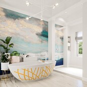 Vrijstaand bad Ovaal Holm Design Ocher / Talc 180x85x52cm Solid Surface Vrijstaand bad Ovaal Holm Design Ocher / Talc 180x85x52cm Solid Surface