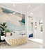 Vrijstaand bad Ovaal Holm Design Ocher / Talc 180x85x52cm Solid Surface